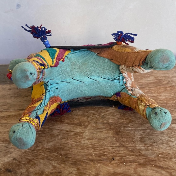 HANDMADE INDIAN HORSE DECOR 1970s Exceptional Detail Embroidered Beaded Mirrors - Picture 7 of 11